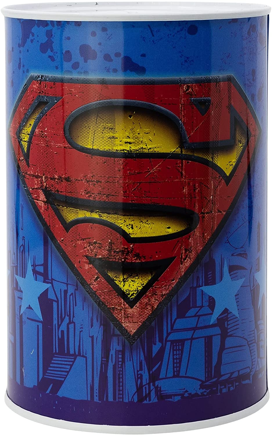 DC Universe Superman Metall-Spardose | Stilvolle Sparbüchse für Superman-Fans