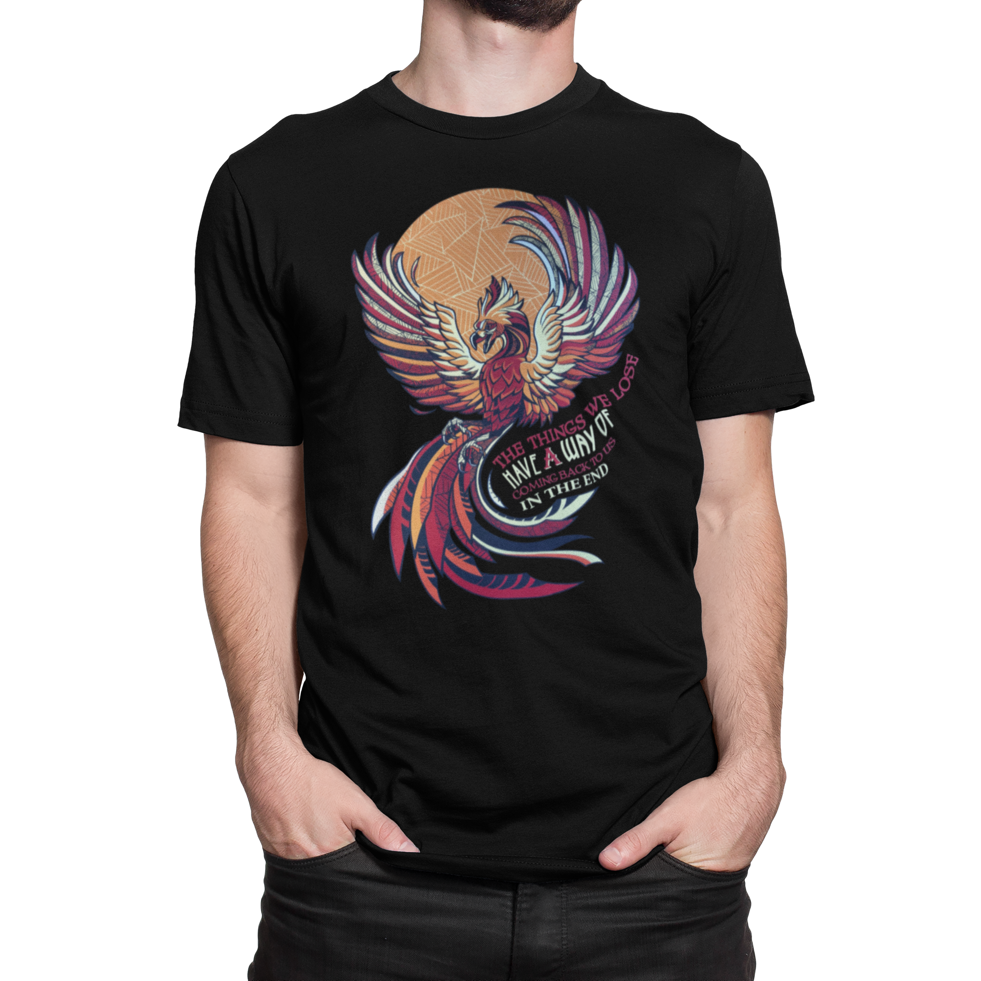 Harry Potter Phoenix T-Shirt | Schwarz | Größe XL