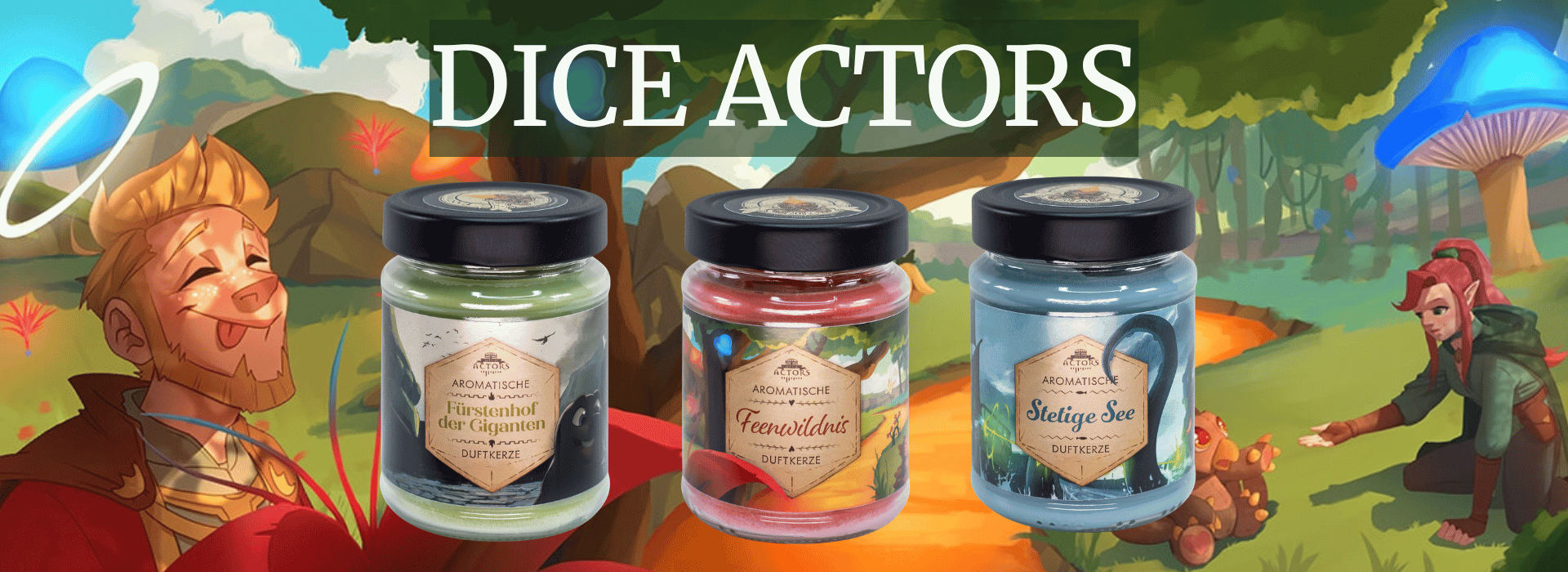 Dice Actors Duftkerzen