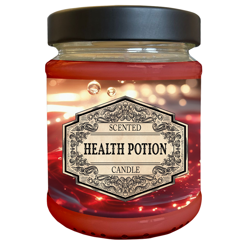 Scented Candle - Health Potion with surprise dice