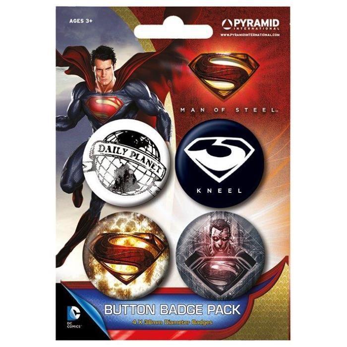 Superman Button Badges Pack – Offizieller DC Comics Fanartikel