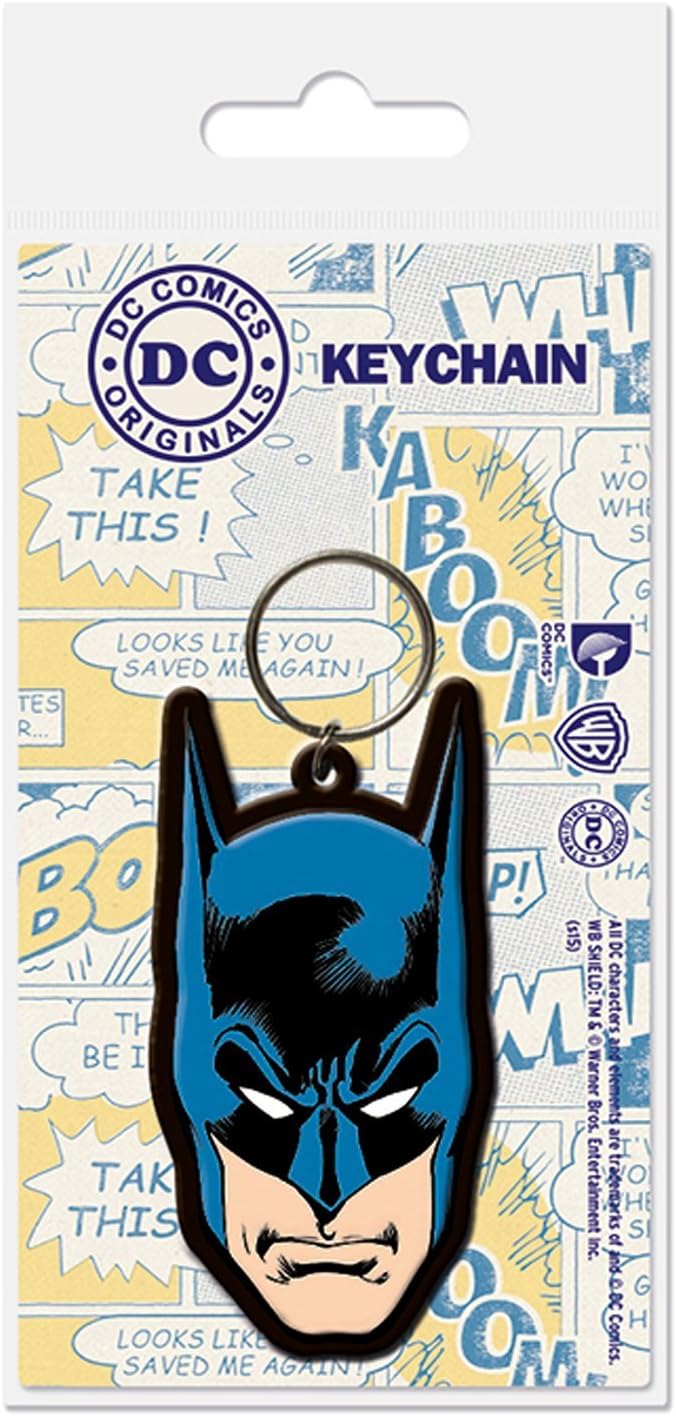 Batman - Batman Head - Gummi Schlüsselanhänger