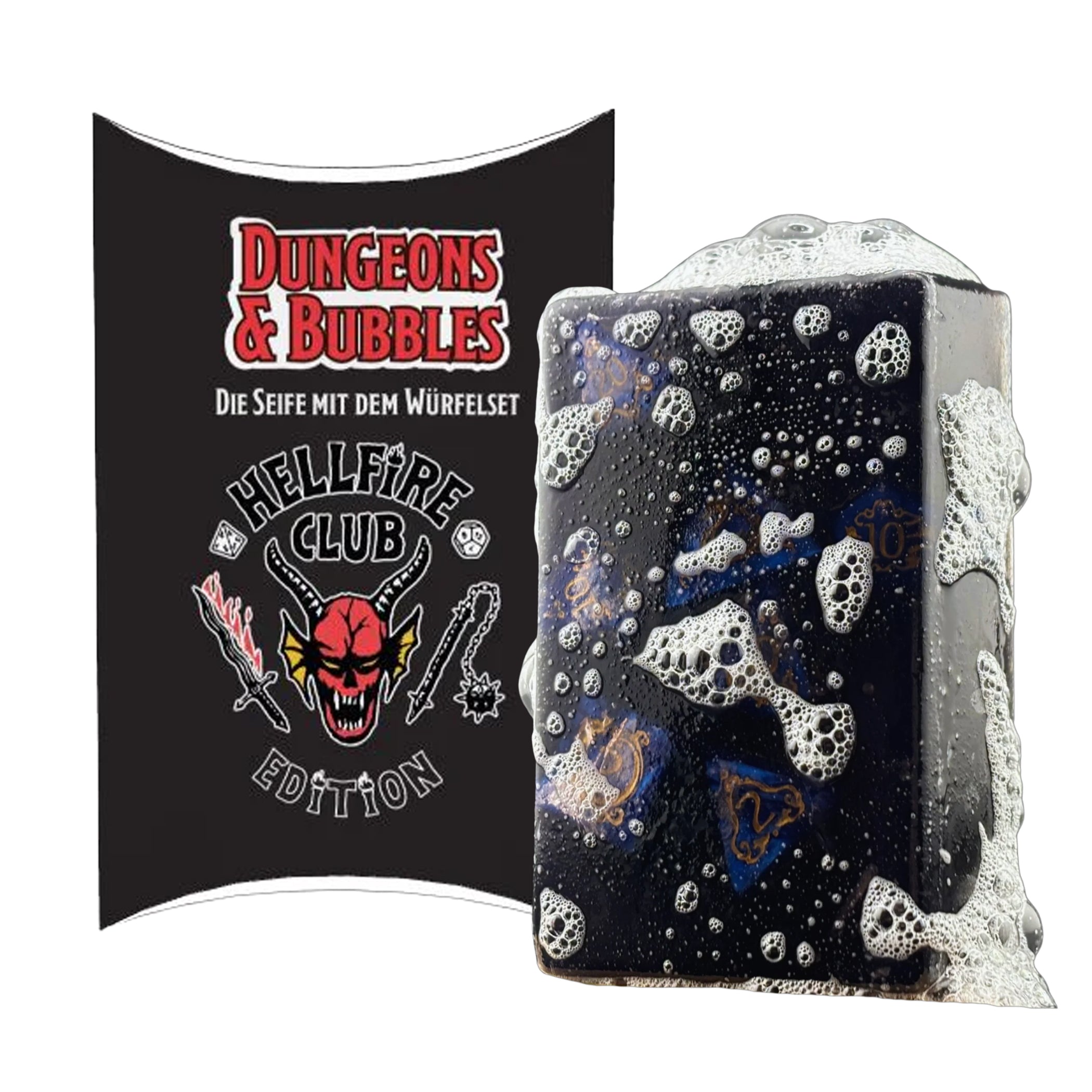 Dungeons & Bubbles – Hellfire Club Edition | Duftseife mit Würfeln