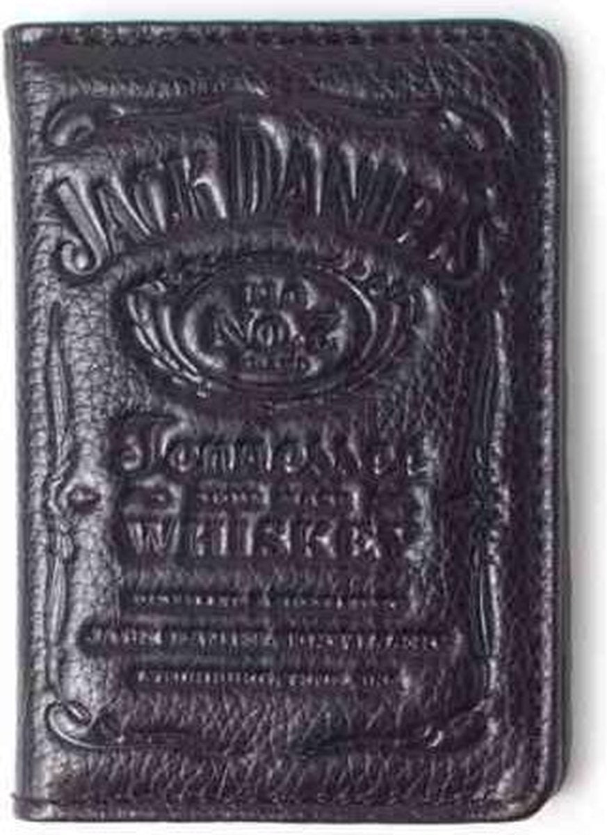 Jack Daniels Schwarze Leder-Geldbörse – Eleganz im Alltag