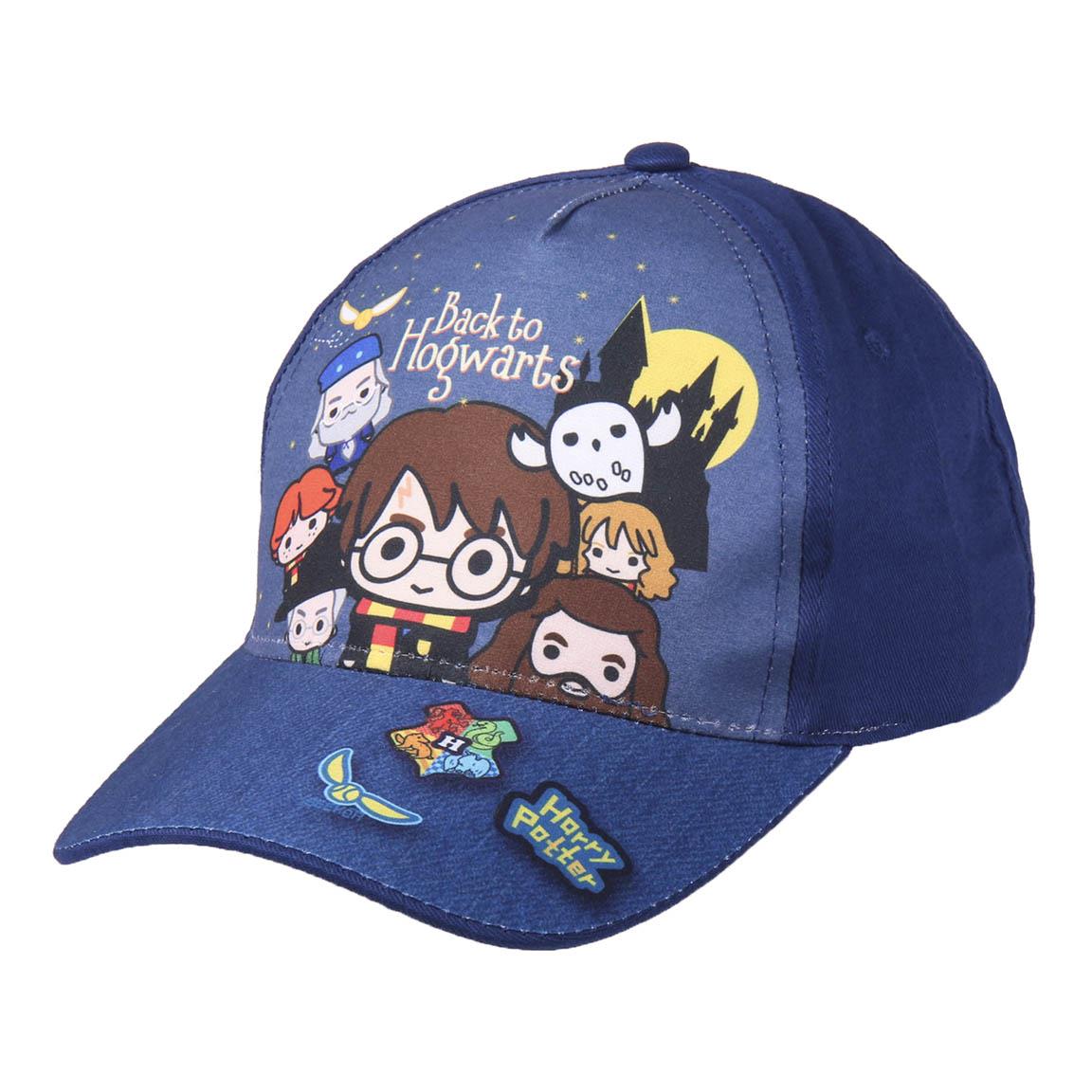Harry Potter Cap für Kinder Blau | Chibi Harry, Ron & Hermine