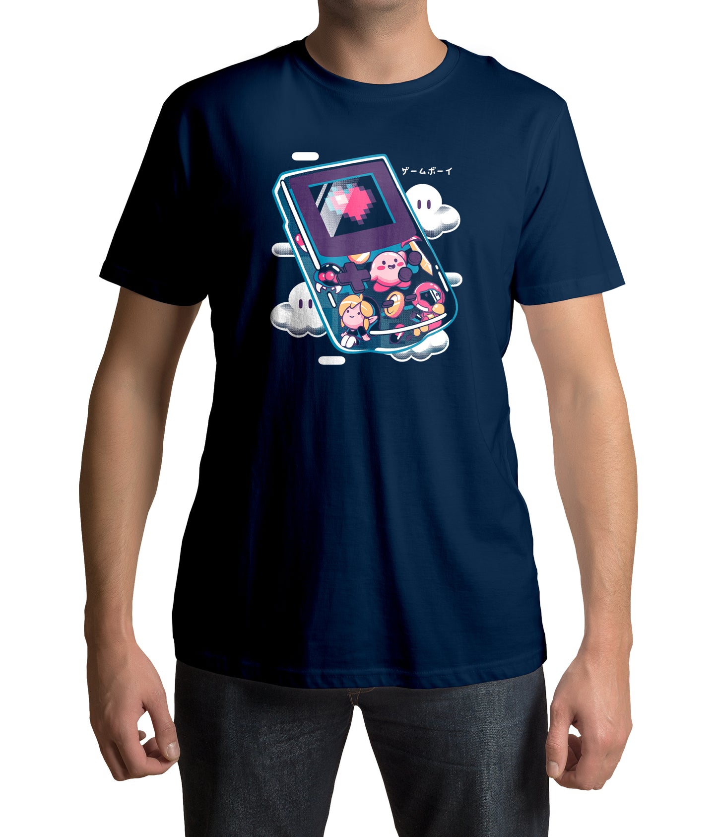 Gameboy T-Shirt, Zelda, Kirby, Super Mario, nerdshirt