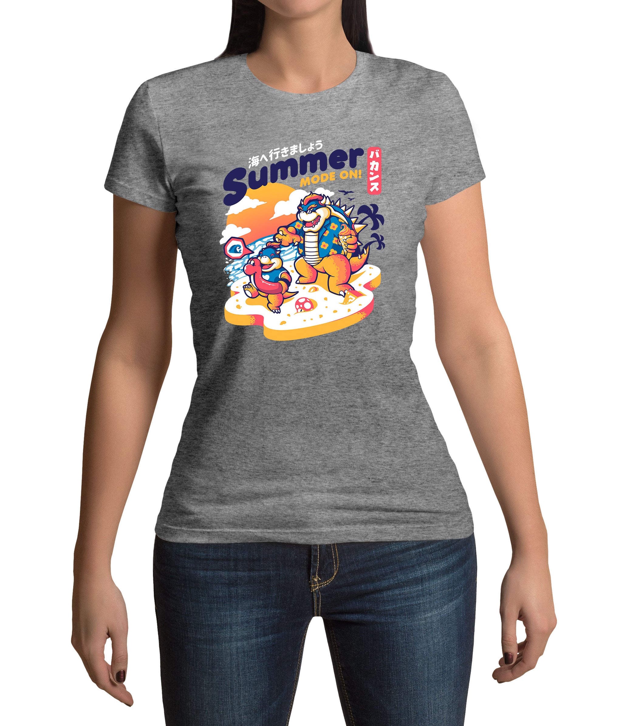 Super Mario Bowser T-Shirt, Summer Mode on, nerdshirt