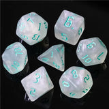 DND Würfelset „Glitter Dice“ – Polyeder Würfel für Dungeons & Dragons & RPG