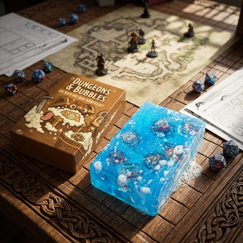 Dungeons and Bubbles Seife mit Würfelset - Fantasy Scents