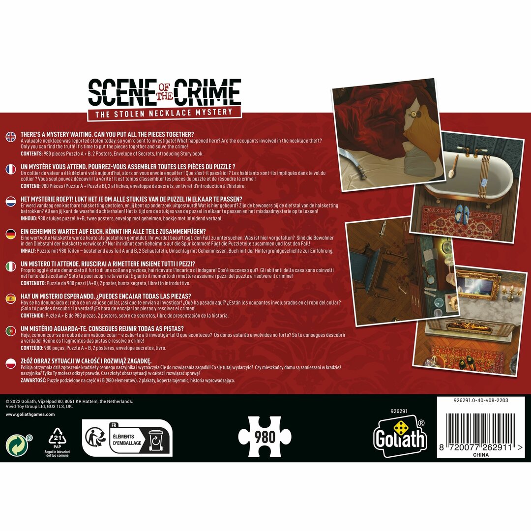 Scene of the Crime - Die gestohlene Kette - Escape Game Puzzle