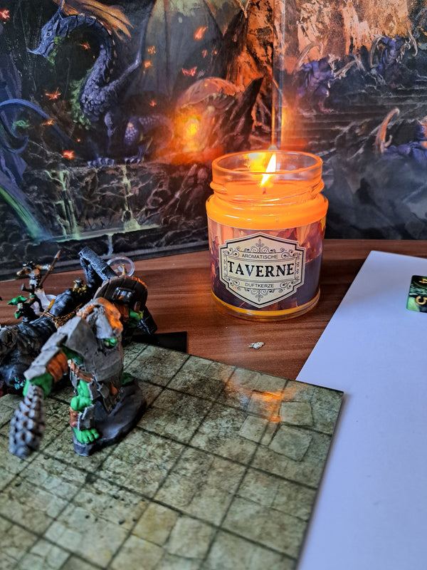 Duftkerze Taverne mit Überraschungswürfel