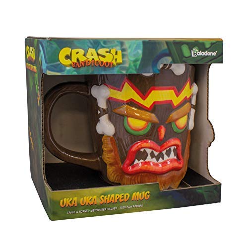 Crash Bandicoot - 3D Tasse Uka Uka - handbemalt