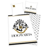 Harry Potter - Hogwarts - Bettwäsche mit Golddruck