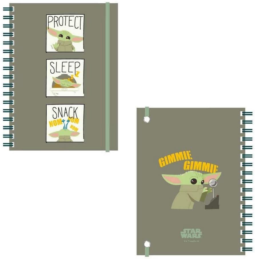 Star Wars - The Mandalorian Protect Sleep Snack A5 Ring-Notizbuch