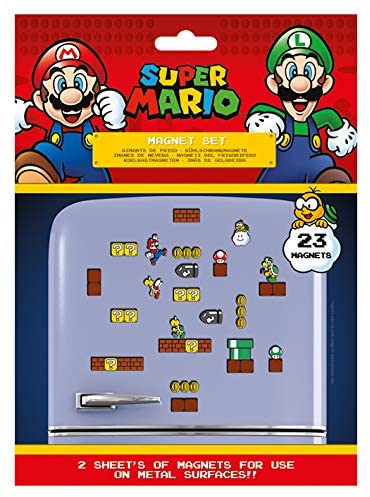 Nintendo - Super Mario - Magnet Set mit 23 Magneten-Copy