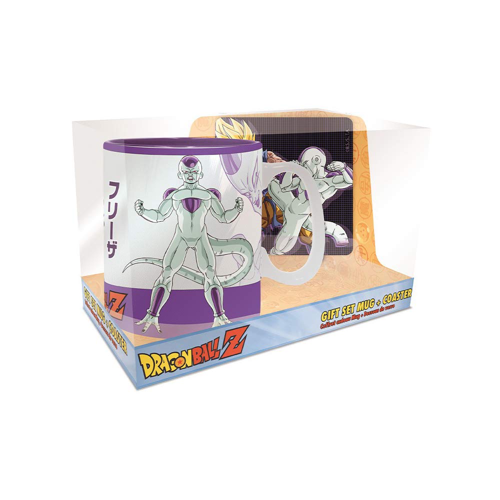 Dragon Ball - Geschenkset Goku vs Freezer -Tasse 460 ml und Untersetzer