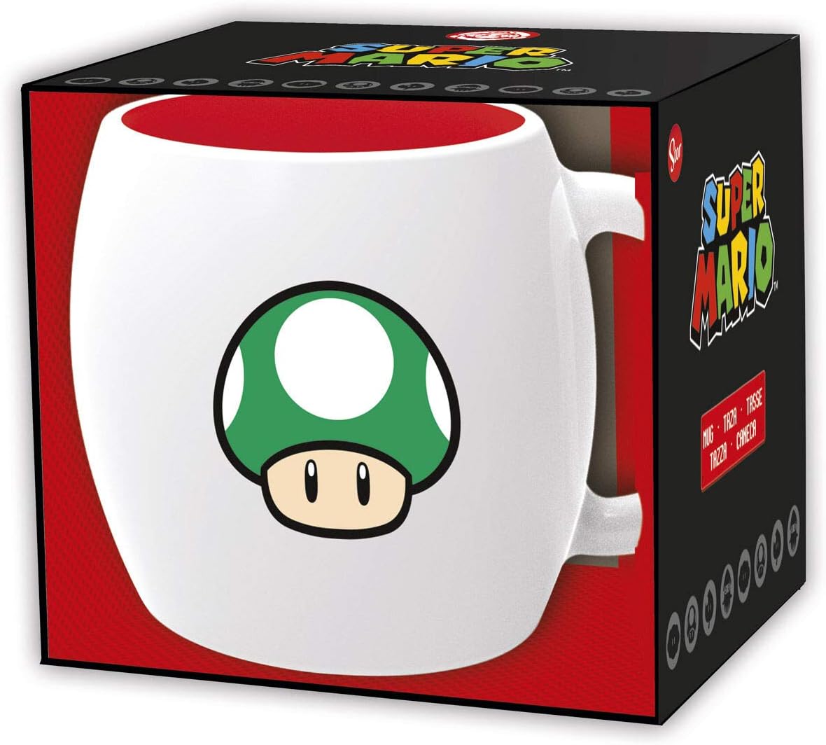 Super Mario - 1Up Pilz Keramiktasse - 380ml