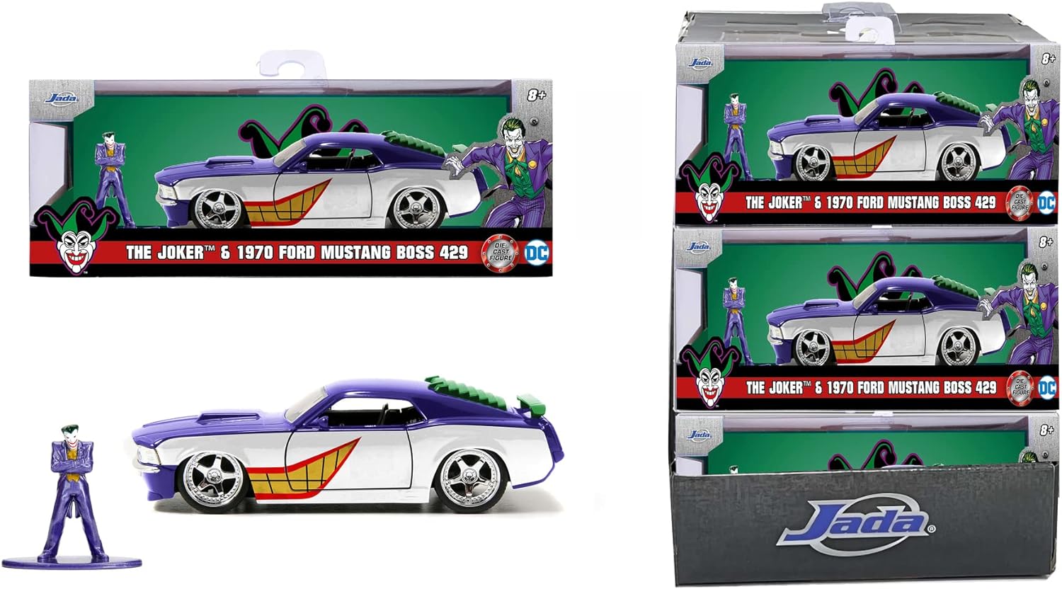 DC Universe - Joker & 1970 Ford Mustang Boss 429 Spielzeugauto
