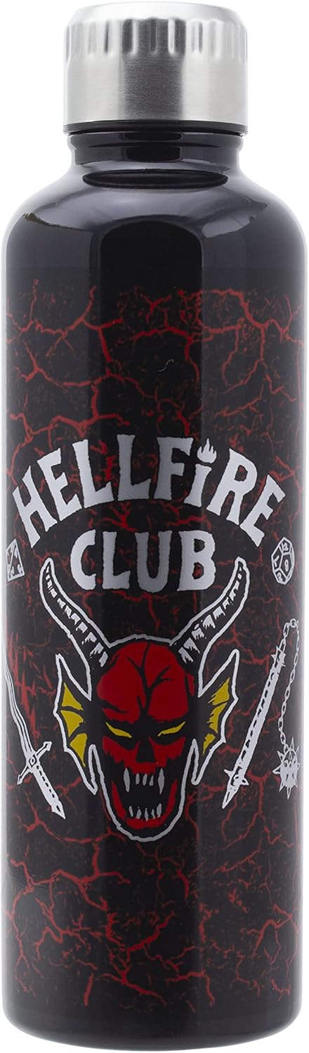 Stranger things Hellfire Club Trinkflasche, Edelstahl