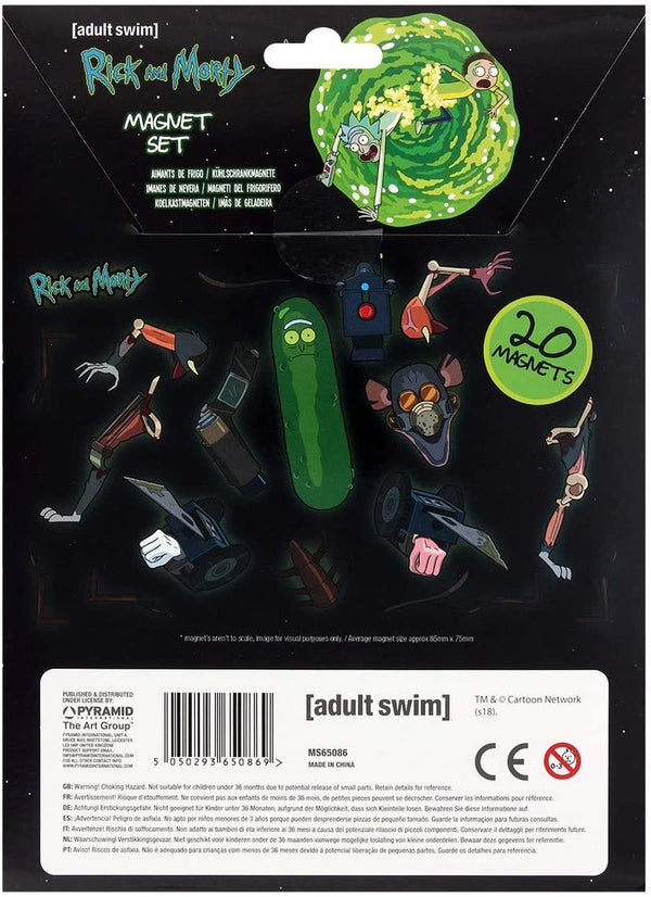 Rick and Morty - Magnet Set mit 20 Magneten