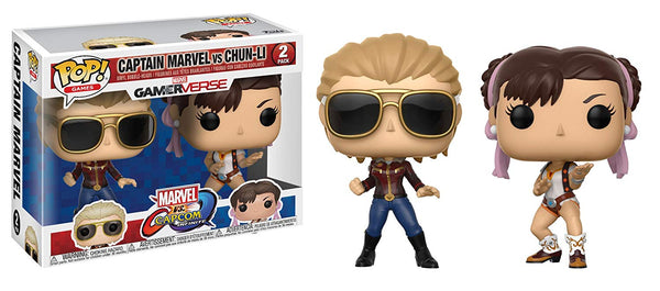 Funko PoP! Marvel vs. Capcom - Captain Marvel vs. Chun-Li (2er Pack)