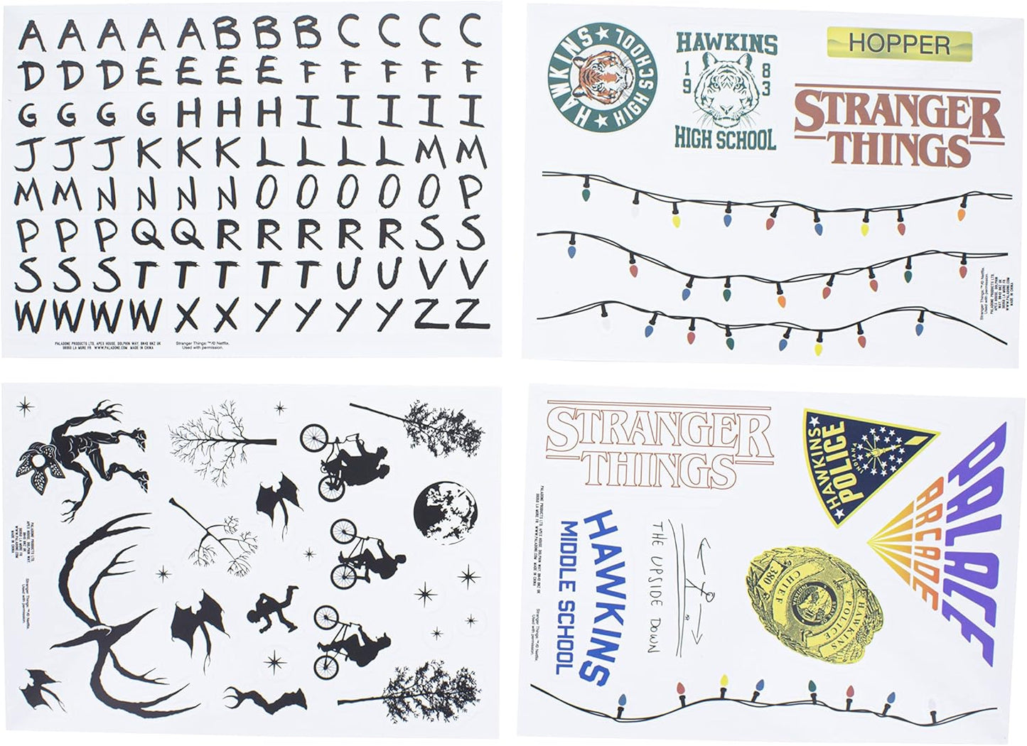 Stranger Things - Gadget Aufkleber Set