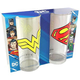 DC Comics Superman Wonder Woman Trinkgläser Set 