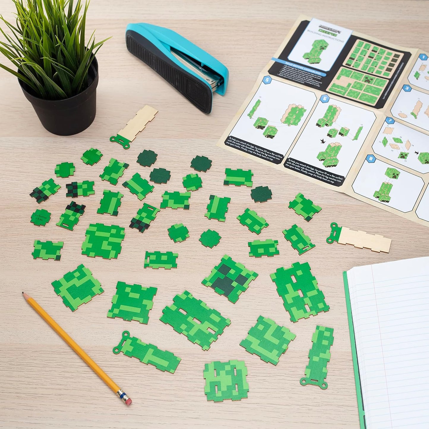 Incredibuilds - Minecraft Creeper - 3D Puzzle Modell