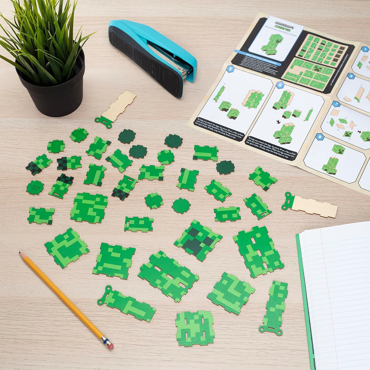 Incredibuilds - Minecraft Creeper - 3D Puzzle Modell