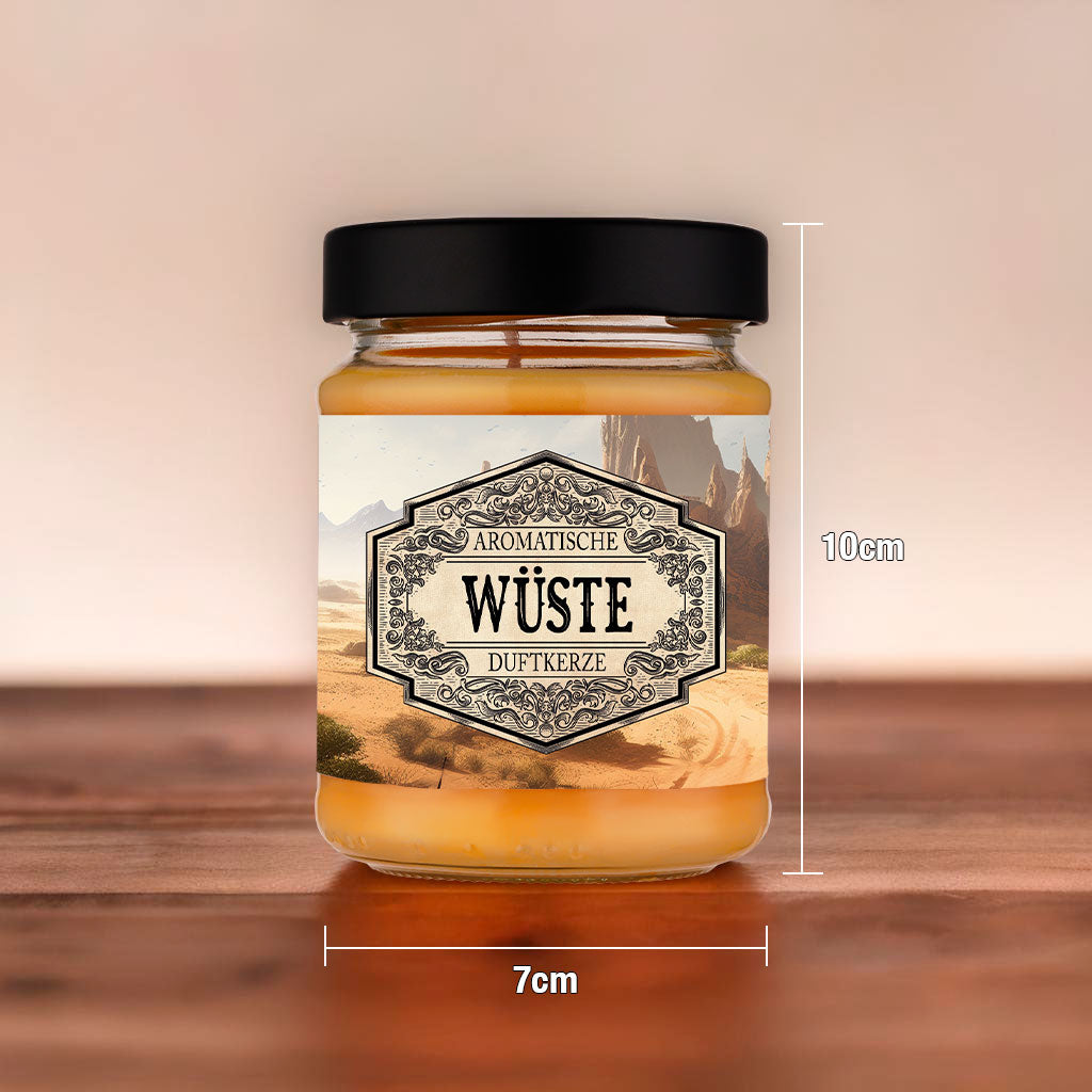 Duftkerze Wüste mit Überraschungswürfel