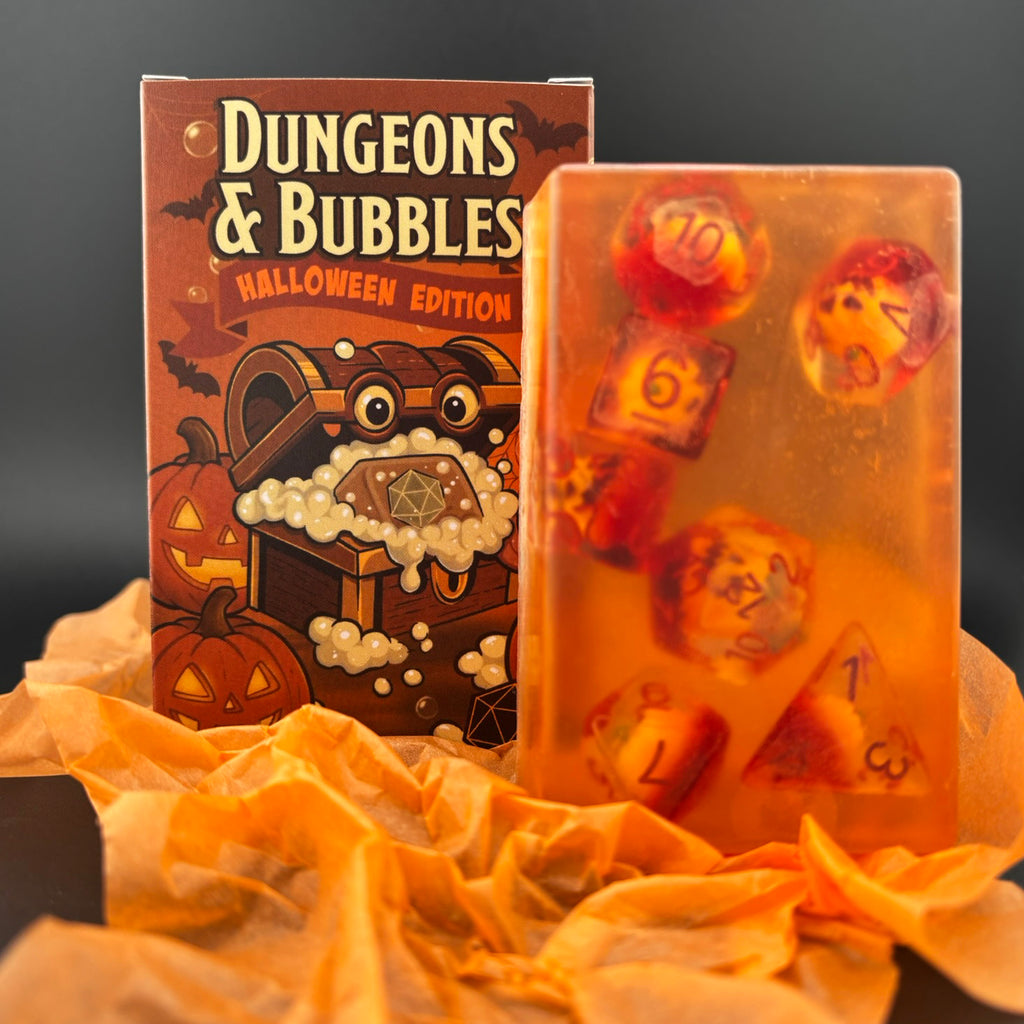 Halloween Edition Dungeons and Bubbles Seife mit Würfelset - Fantasy Scents