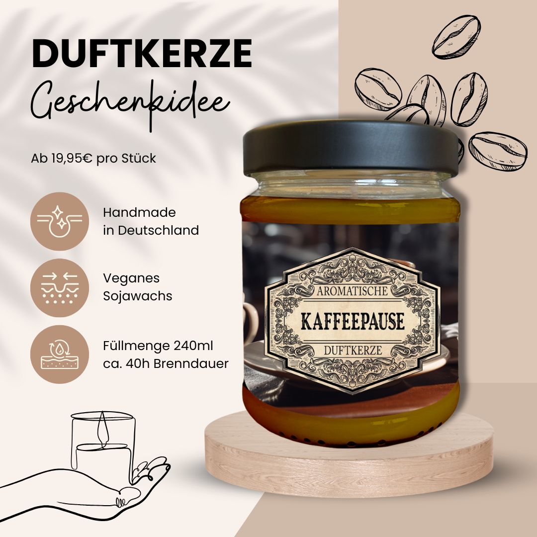 Duftkerze Kaffeepause - Fantasy Scents