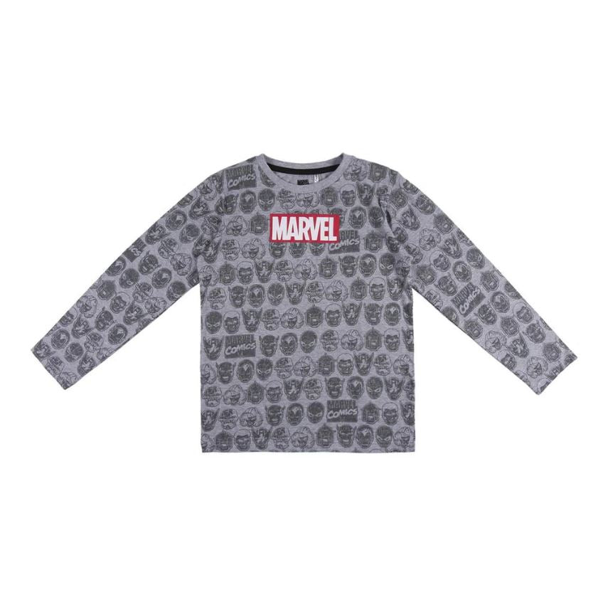 Marvel - Logo - Kinder Langarm T-Shirt
