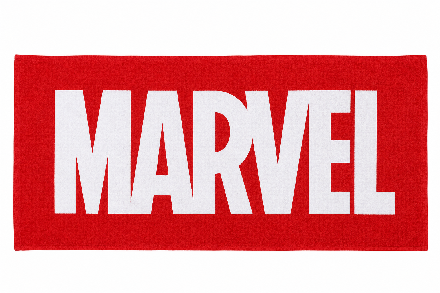 Marvel Handtuch, 70x140, Baumwolle, Rot mit Marvel Logo 