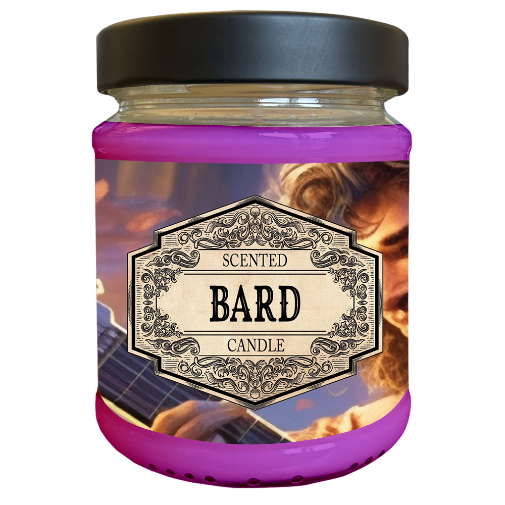 Scented Candle - Bard with surprise dice