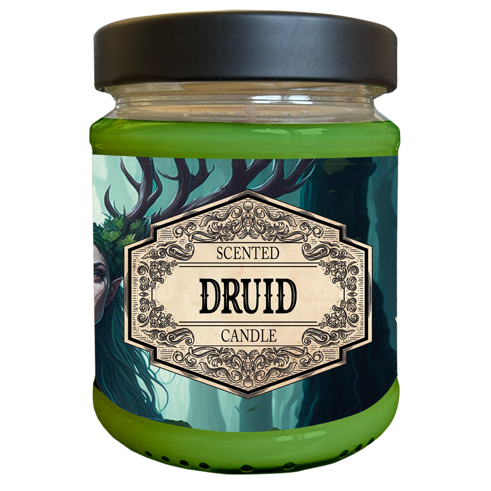 Scented Candle - Druid with surprise dice