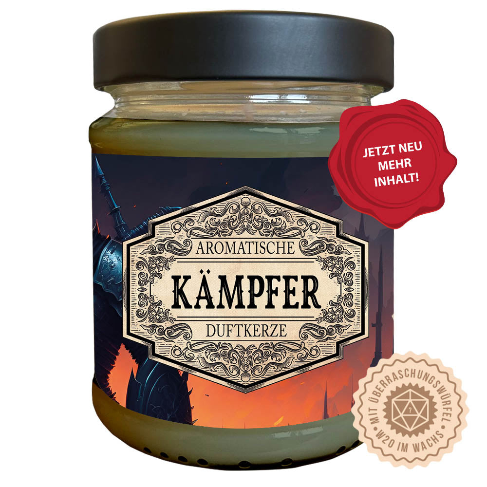 Duftkerze Kämpfer mit Überraschungswürfel