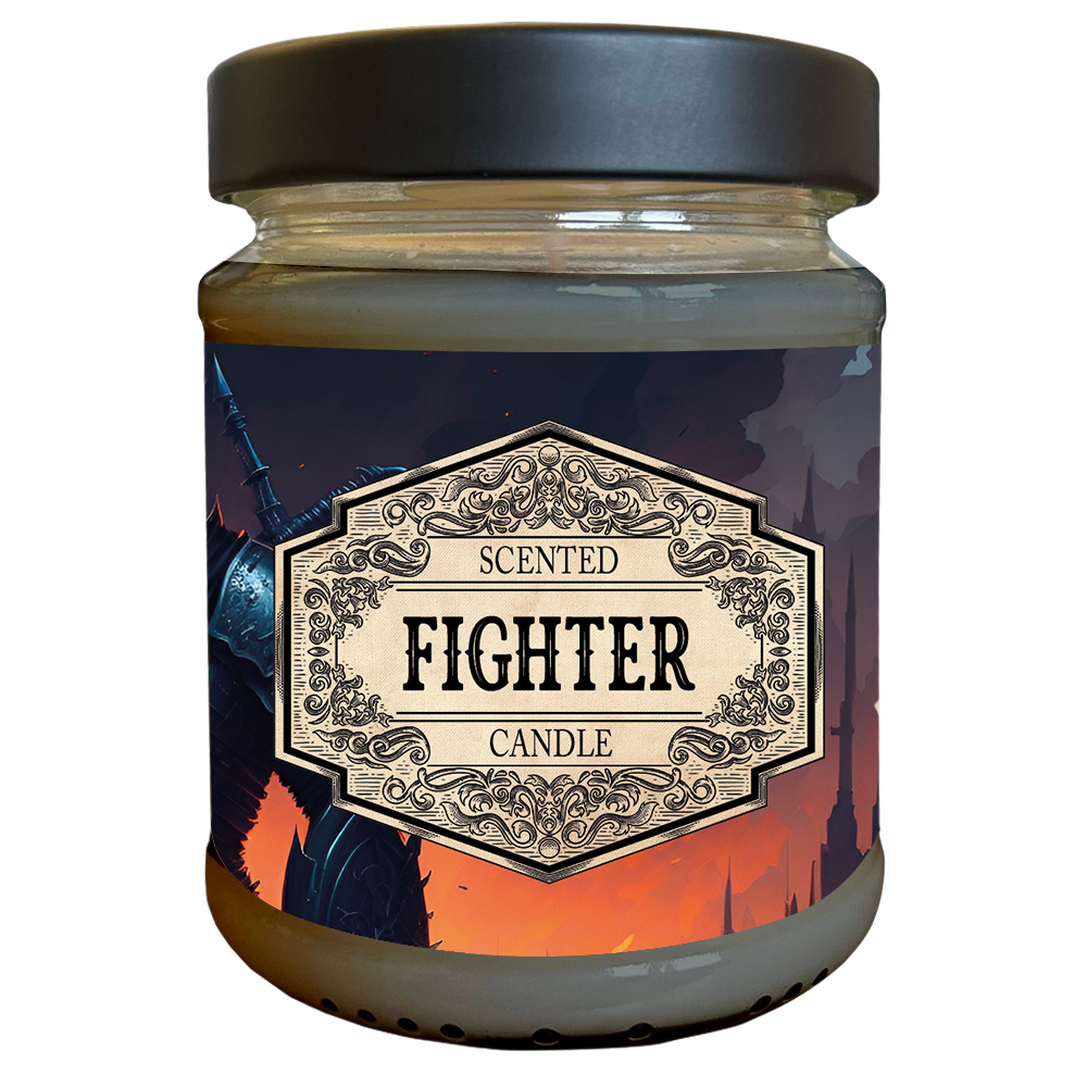 Scented Candle - Fighter with surprise dice