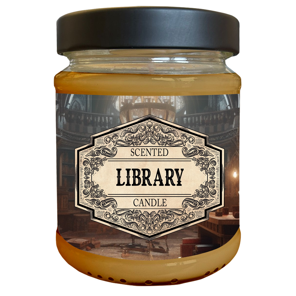 Scented Candle - Library with surprise dice