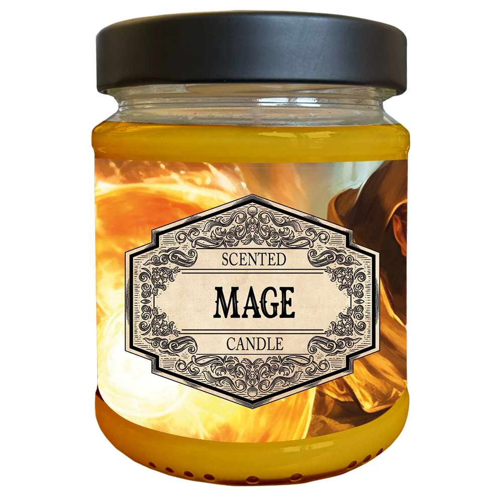 Scented Candle - Mage with surprise dice