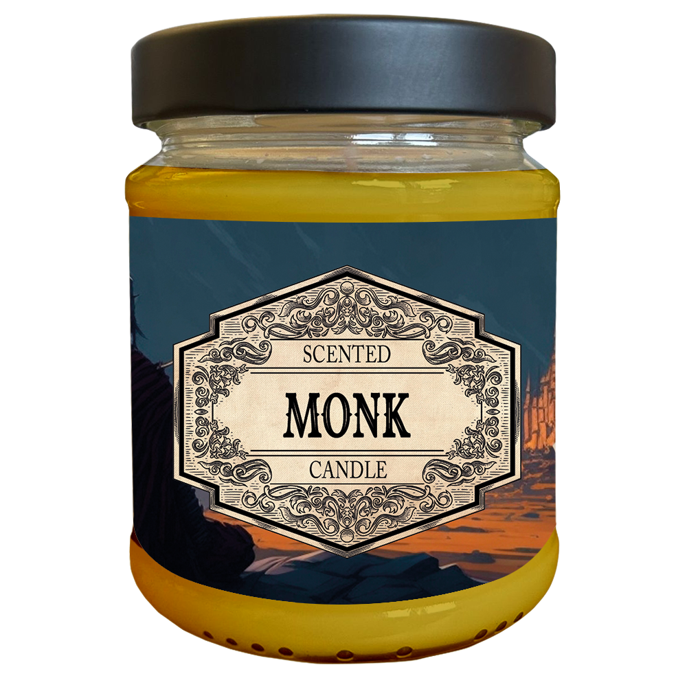 Scented Candle - Monk with surprise dice