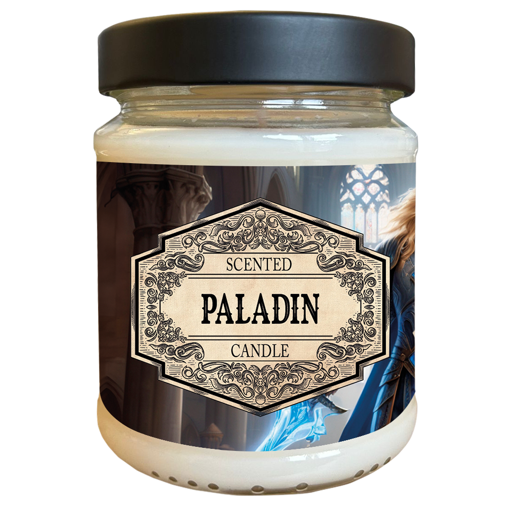 Scented Candle - Paladin with surprise dice