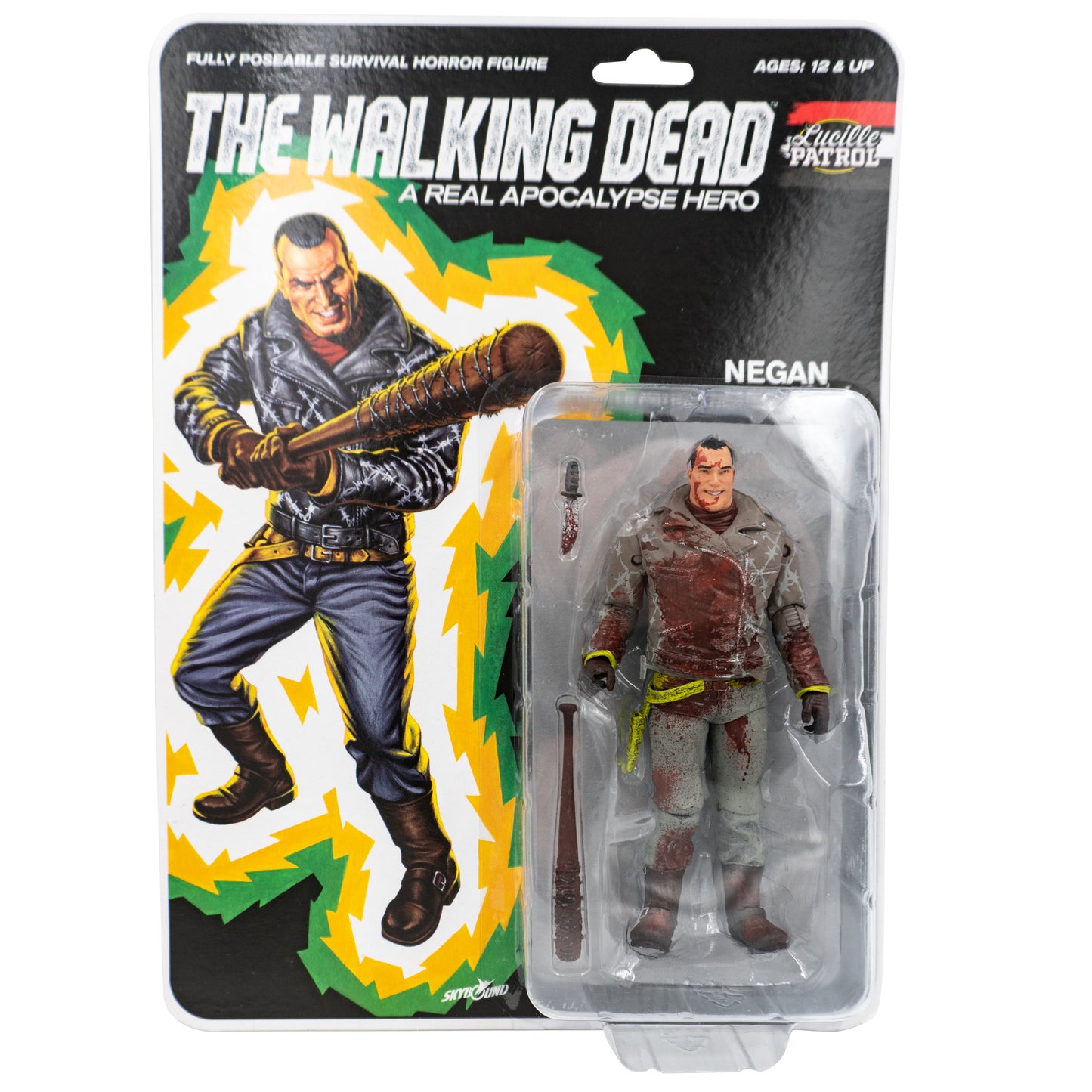 The Walking Dead - Action Figure - Shiva Force - Lucille Patrol Headbasher - Negan (blutig)