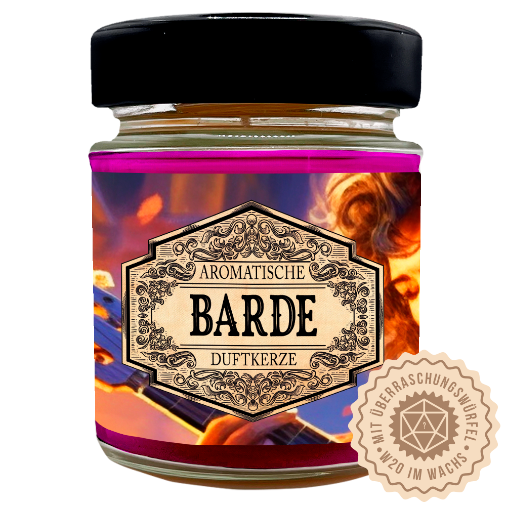 Duftkerze Barde mit Überraschungswürfel