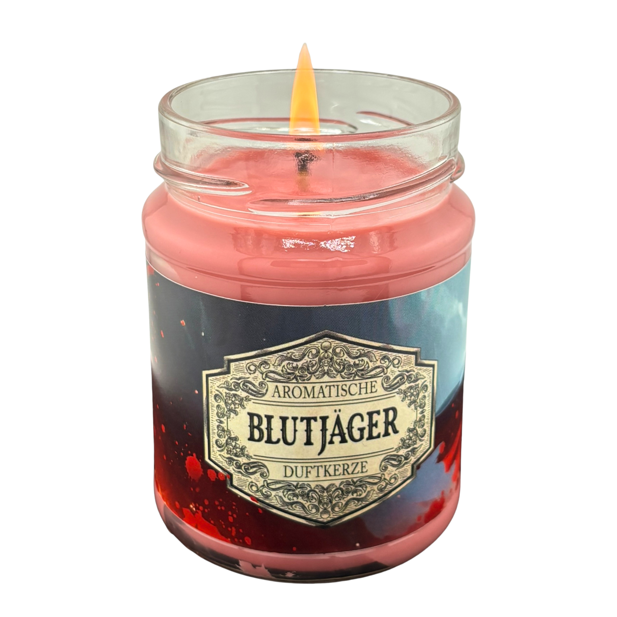 Pen and Paper Duftkerze Blutjäger mit Überraschung, Würfel