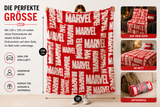 Marvel Fleecedecke 130 × 150 cm | Kuscheldecke | Supersoft | Offiziell lizenziert