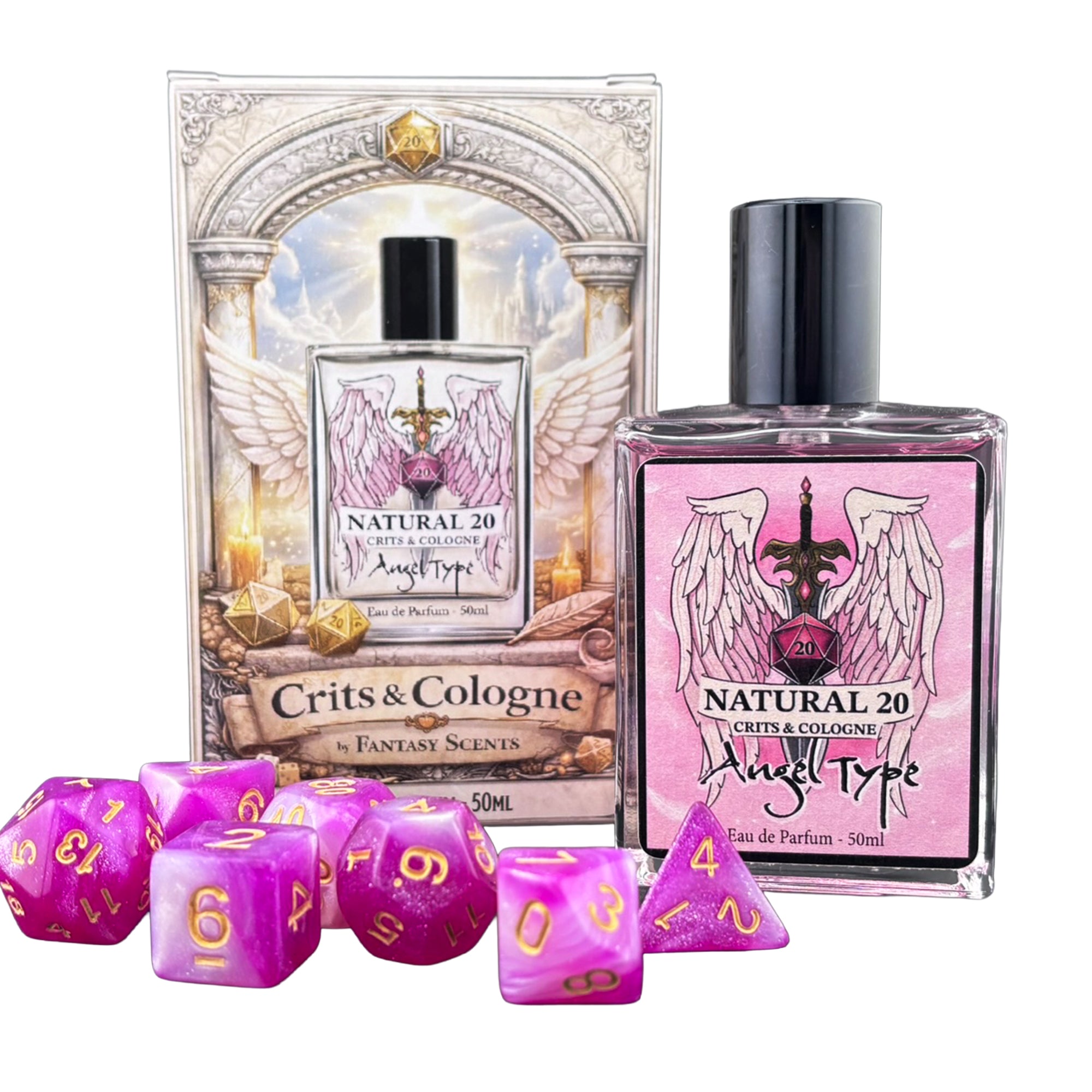 Pen and Paper Geschenk, Parfum Kirschblüte, Fantasy Scents, Pen and Paper Würfelset