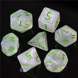 DND Würfelset „Glitter Dice“ – Polyeder Würfel für Dungeons & Dragons & RPG