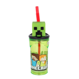 Minecraft - Creeper - Trinkbecher mit Strohhalm