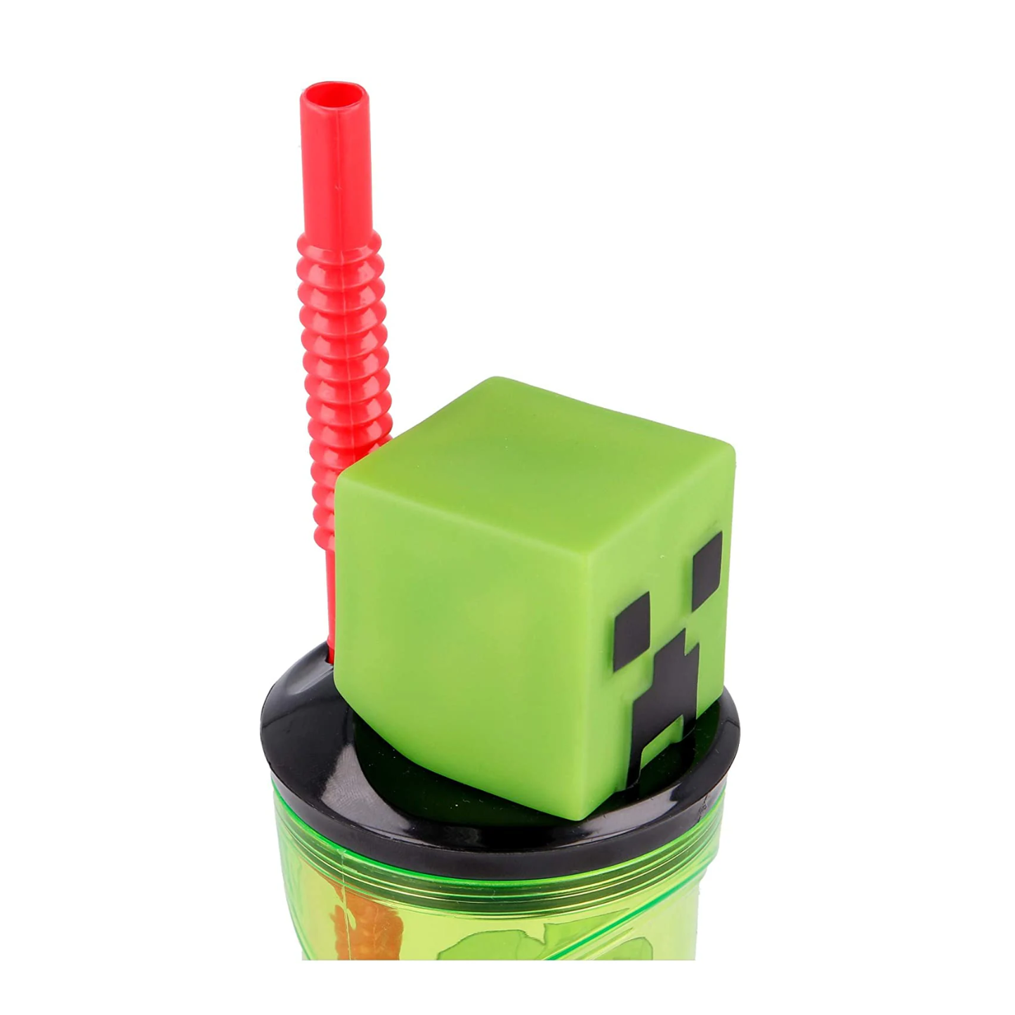 Minecraft - Creeper - Trinkbecher mit Strohhalm